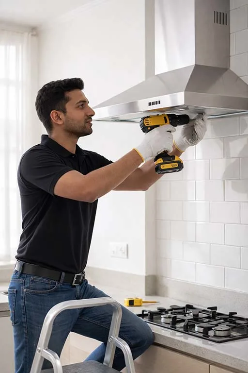 Kitchen chimney installation service in Gurugram